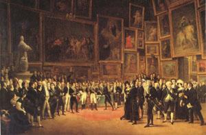 Francois-Joseph Heim Charles X Distributing Awards to the Artists Exhibiting at the Salon (mk05) Spain oil painting art